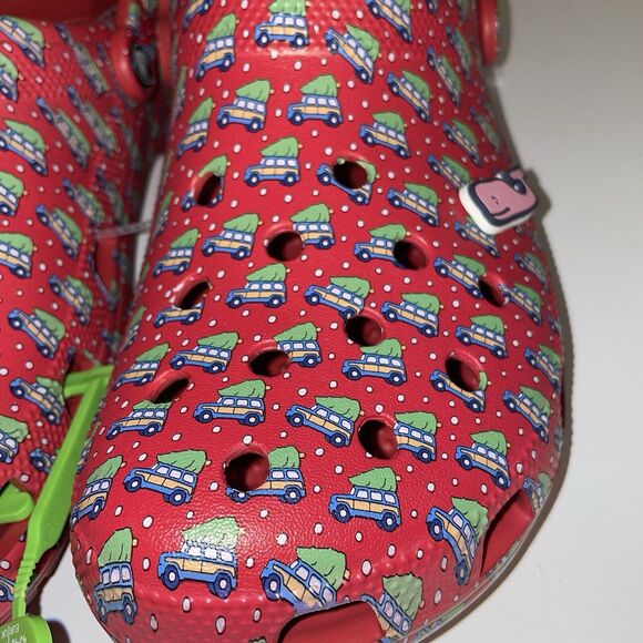 Crocs Classic Clogs Slip On Holiday Vineyard Vines Mens 11 Womens 12.5 Christmas - Picture 2 of 6